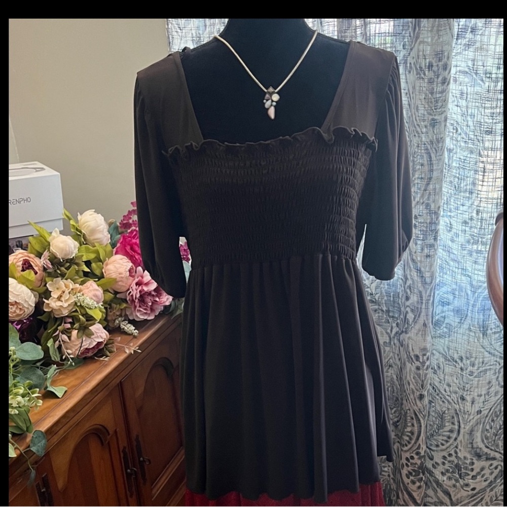 Venezia Chocolate Brown Blouse